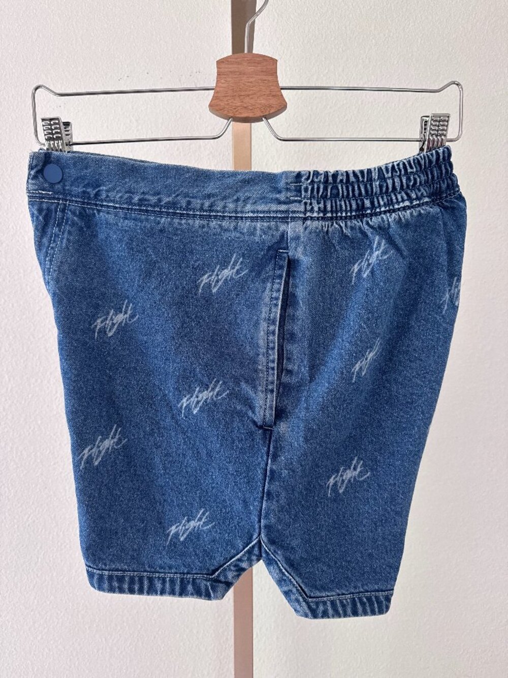 Jordan Denim Shorts Small Blue Athletic Streetwear Y2K Utility Style